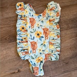 LBB one piece cow swimsuit
